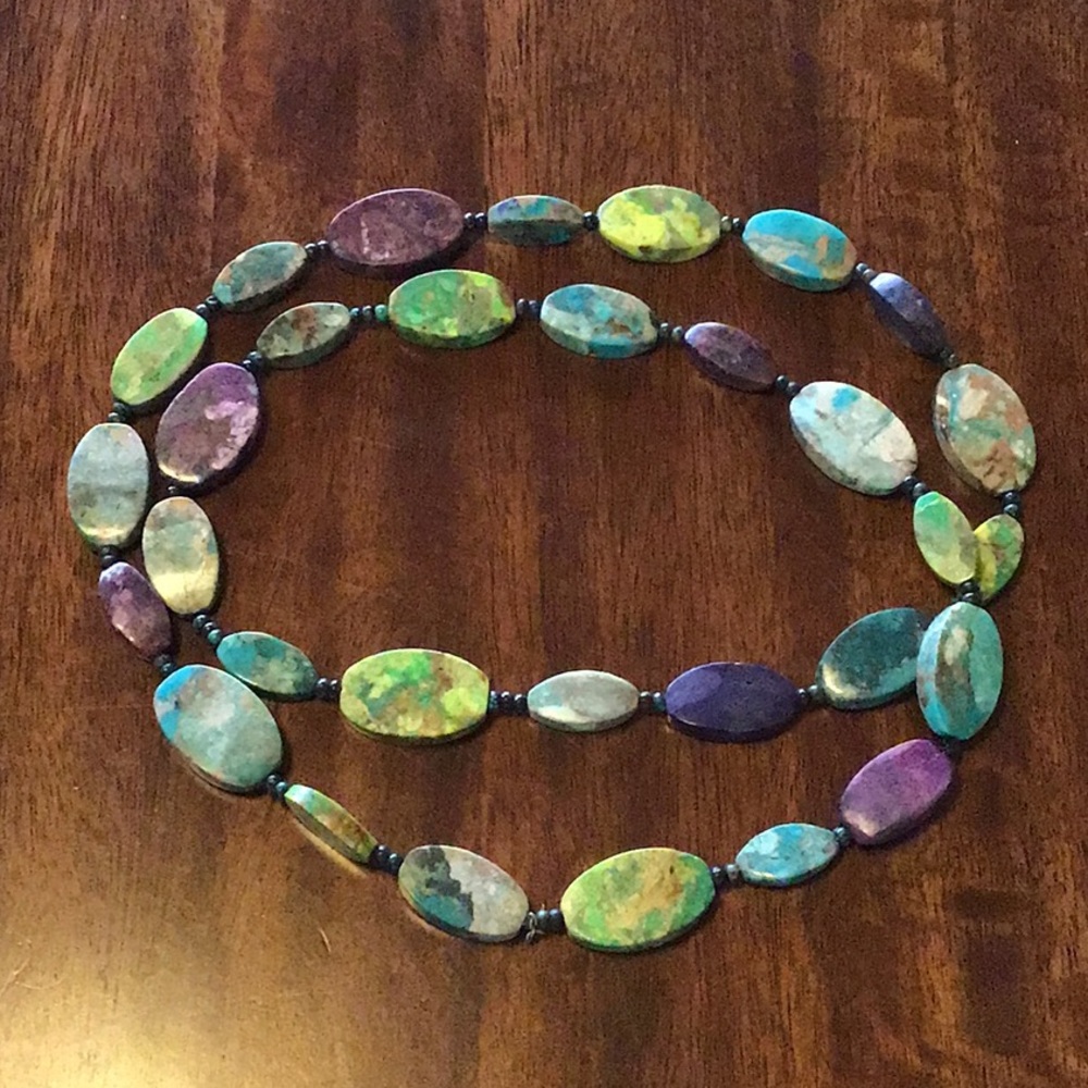 Beautiful multicolor turquoise necklace